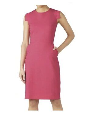 J.Crew Resume Dress | Stretch Linen Blend | Sz-12 | Bright Pink | Xcelnt Condit!